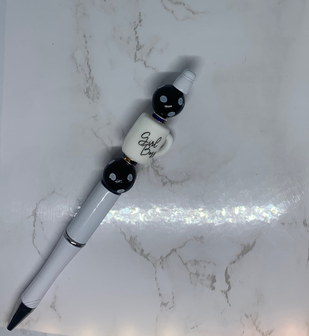 Girl Boss Handmade Beaded Pen āš¤