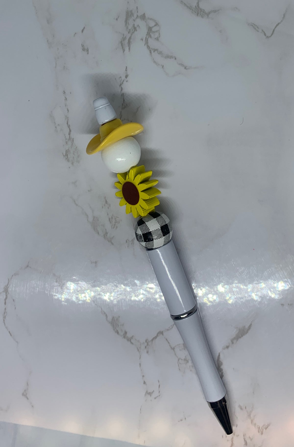 Sunflower Cowgirl Handmade Beaded Pen š»š¤ š