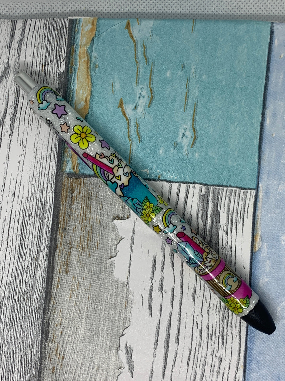 🌈✌️ Peace, Love &amp; Sparkle Glitter Pen