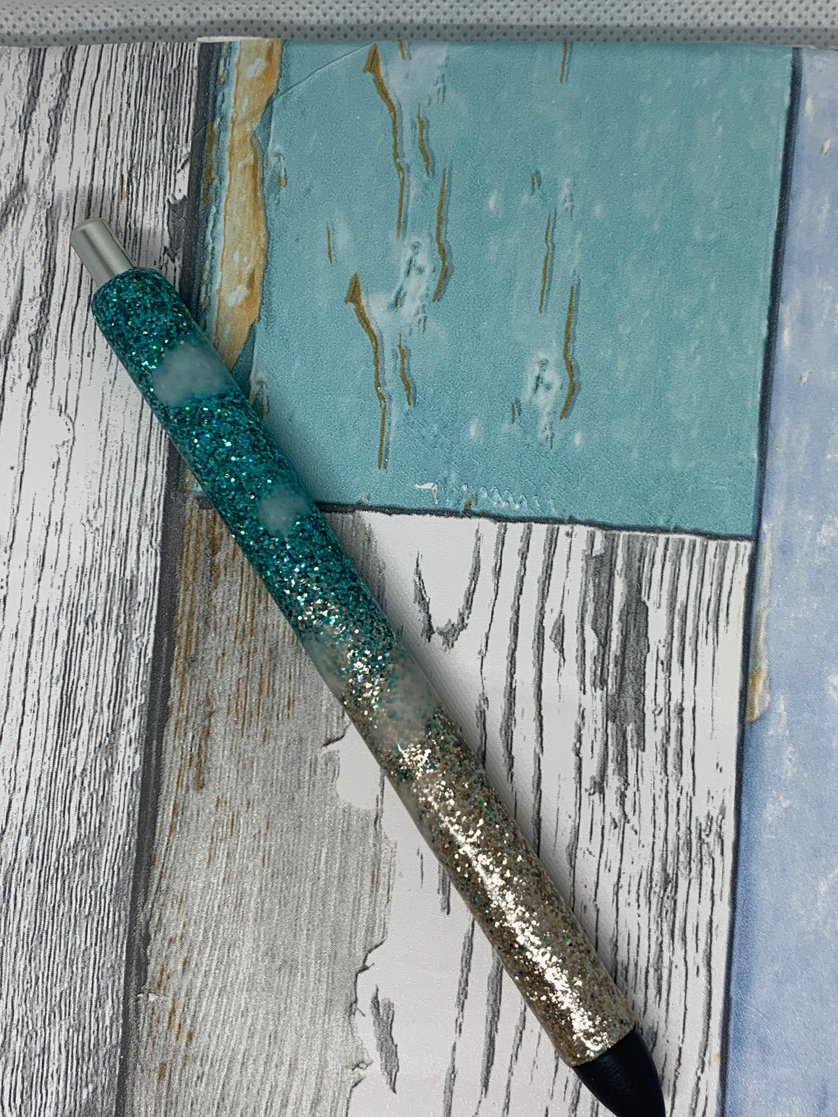 🌊✨ Coastal Treasures Glitter Pen