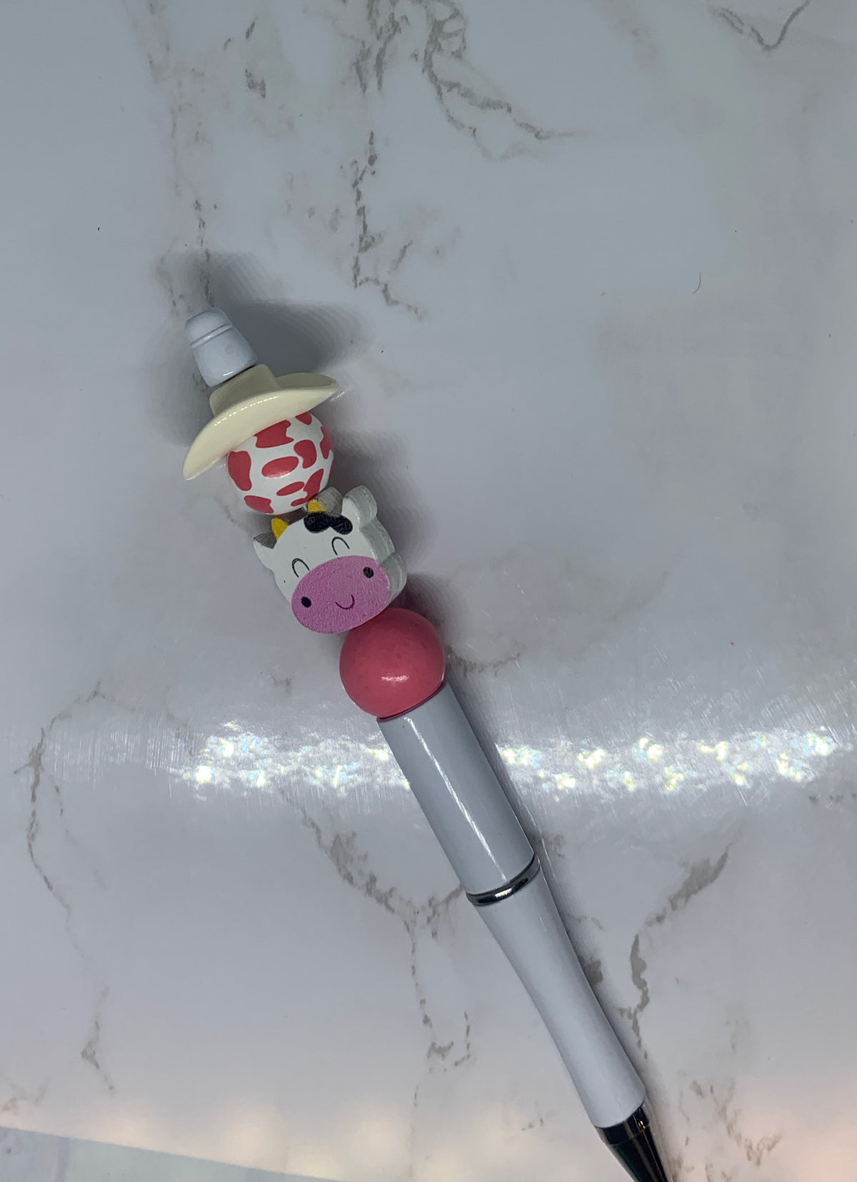 Cute Cowgirl Handmade Beaded Pen 🐮💕🤠