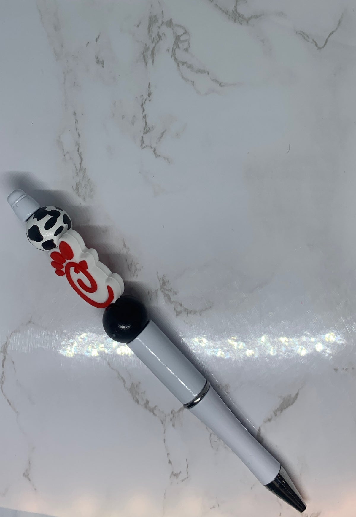Chick-fil-A Inspired Handmade Beaded Pen 🐄❤️